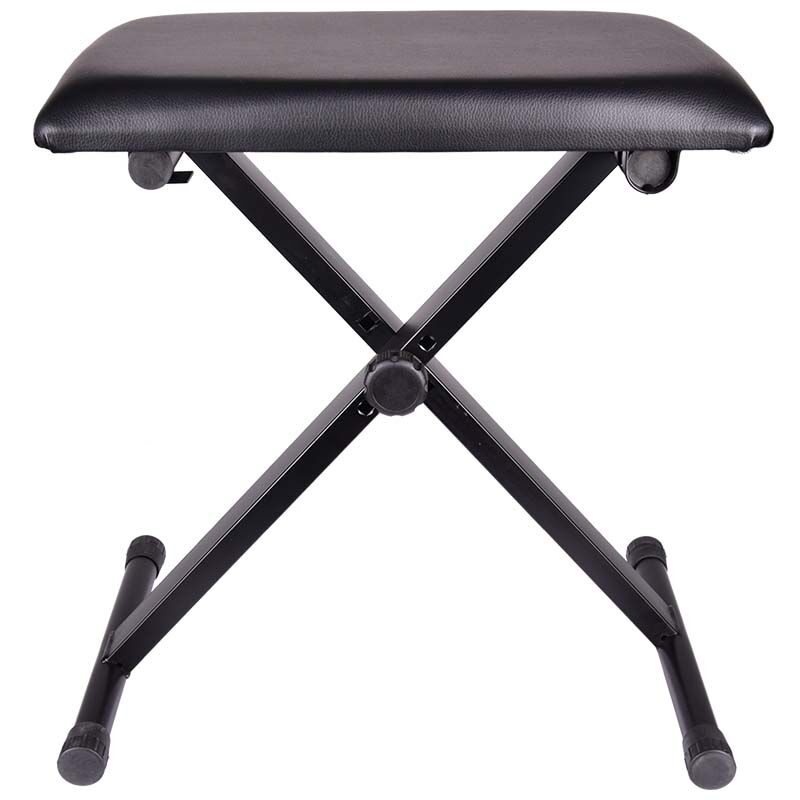 Tastiere e panca per pianoforte in metallo, pieghevole