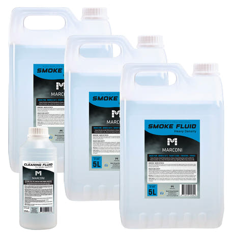 3 x 5L Liquido per Fumo (Heavy Density) + 250ml Liquido di Pulizia