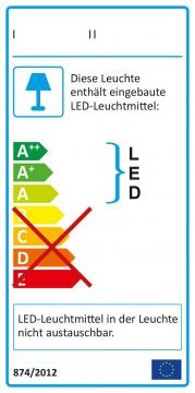 Eurolite LED KKL-50 4100k Lampada da Fiera (Argento)