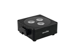 EUROLITE AKKU Faretto piatto 3 bk