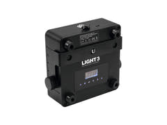 EUROLITE AKKU Faretto piatto 3 bk