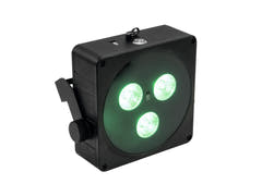 EUROLITE AKKU Faretto piatto 3 bk