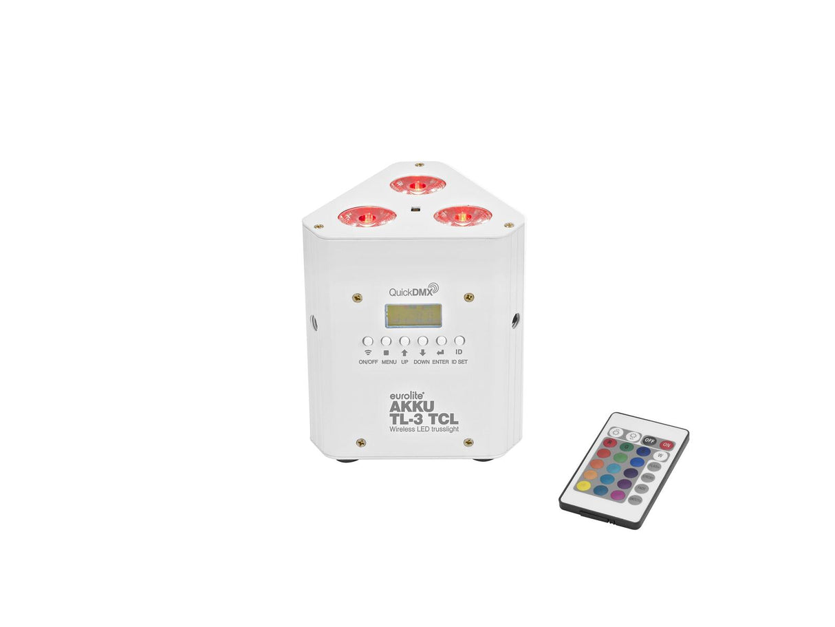 EUROLITE Set 4x AKKU TL-3 TCL white + SB-4 Soft Bag
