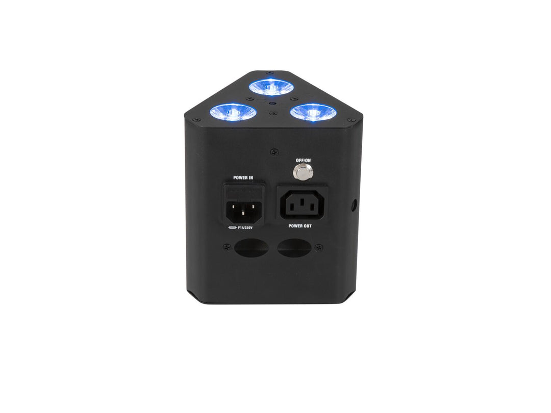 Faro da traliccio EUROLITE AKKU TL-3 QCL RGB+UV