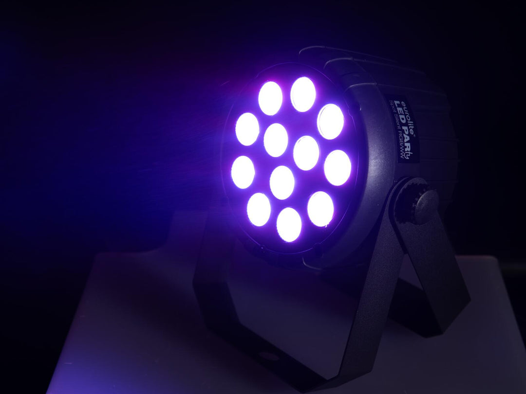 EUROLITE Set 4x LED PARty Spot Silent RGB/WW con borsa morbida