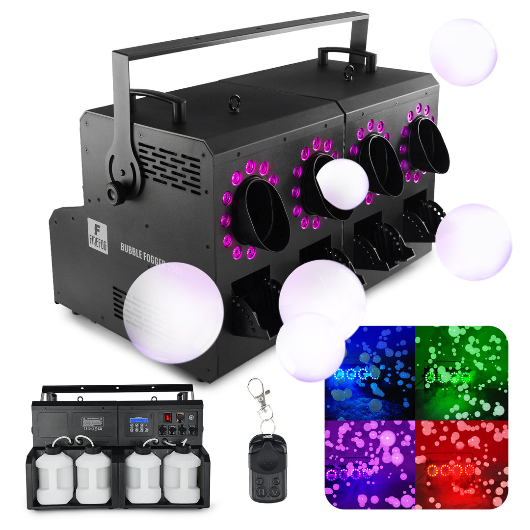 Firefog BUBBLE FOGGER 2000 macchina del fumo e delle bolle con LED e DMX