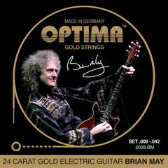 Corde Optima per e-guitar, corde Gold round wound - Set (2028BM)