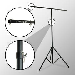 Hardman LS1 stativo per luci con barra trasversale, da 1,6 a 2,8 m, 45 kg