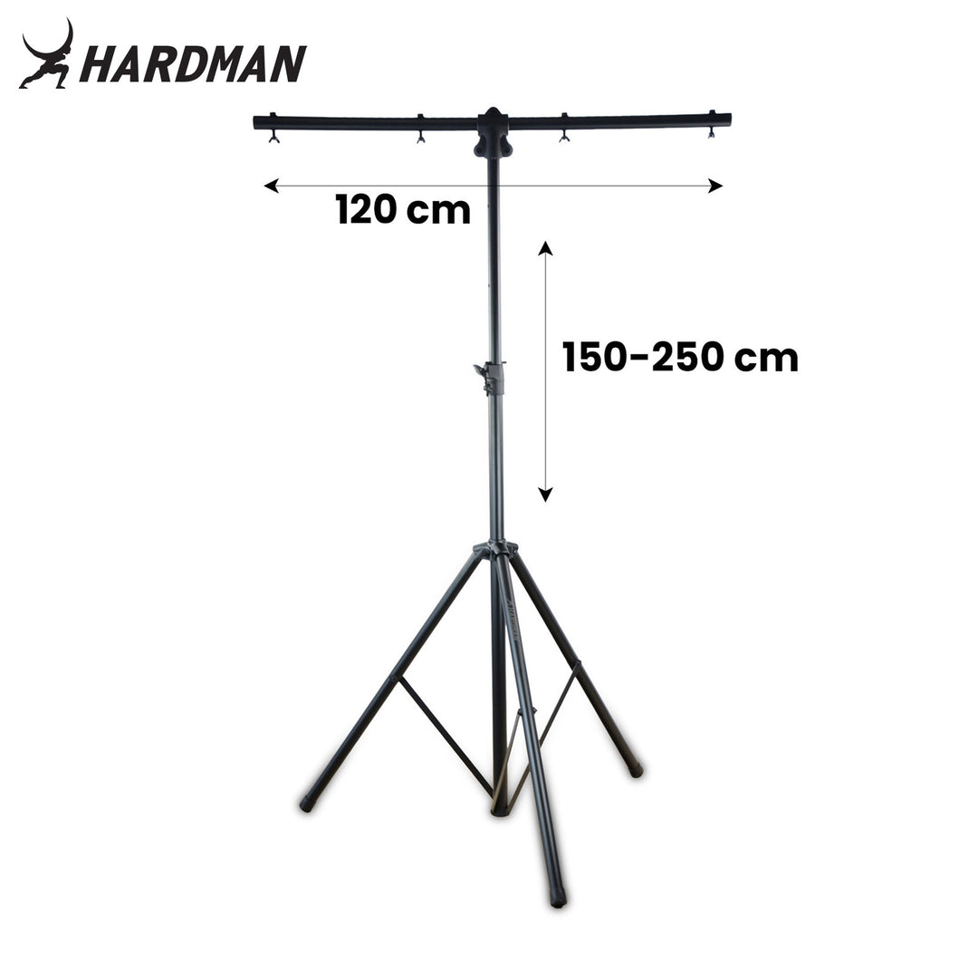 Hardman HLS2 stativo per luci con T-bar, 2,5 m, 70 kg, nero
