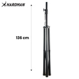 Hardman HLS2 stativo per luci con T-bar, 2,5 m, 70 kg, nero