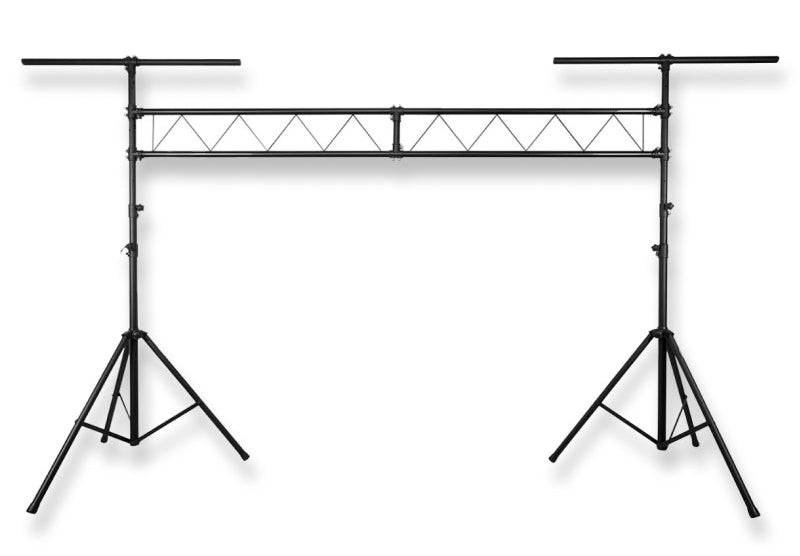 Ponte luci Hardman SDLS1 su stativi, alto 3,5 m e largo 3 m