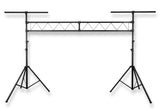 Ponte luci Hardman SDLS1 su stativi, alto 3,5 m e largo 3 m