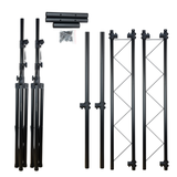 Ponte luci Hardman SDLS1 su stativi, alto 3,5 m e largo 3 m