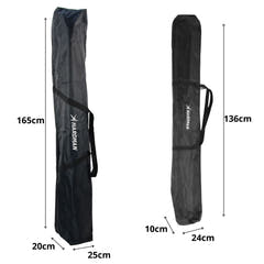 Hardman SDLS8 traliccio luci su supporti, alto 3,5 m e largo 3 m, due borse