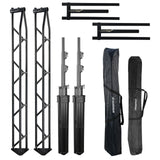 Hardman SDLS8 traliccio luci su supporti, alto 3,5 m e largo 3 m, due borse