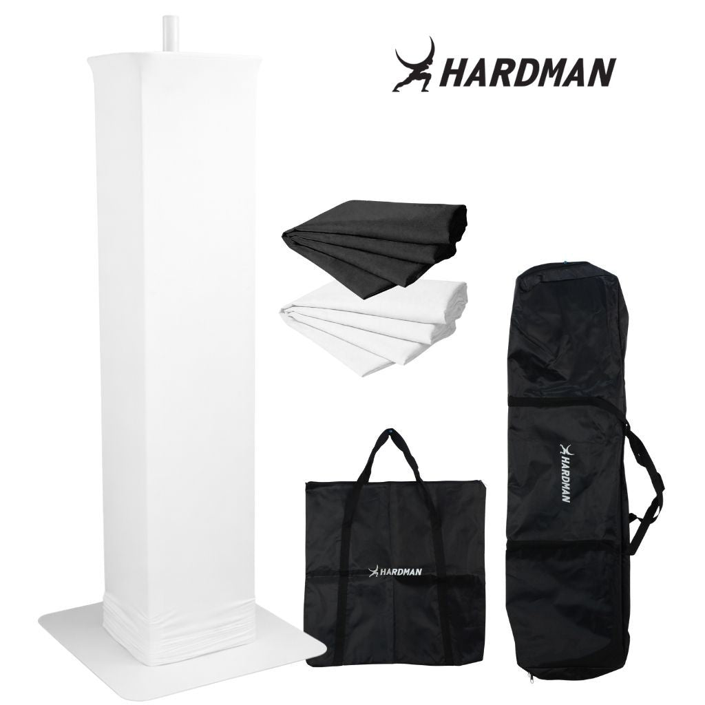 Hardman PTS23W totem, bianco, da 100 a 175 cm
