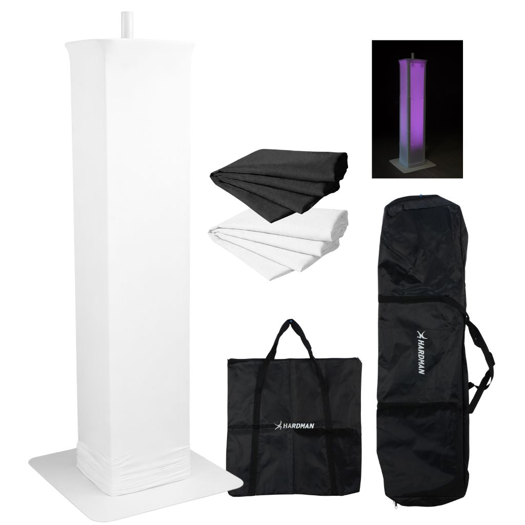 Hardman PTS23W totem, bianco, da 100 a 175 cm