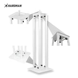 Hardman PTS24W totem, bianco, 135-250 cm