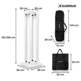 Hardman PTS24W totem, bianco, 135-250 cm