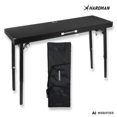 Tavolo DJ pieghevole Hardman DTS1, 154 x 52 cm, con borsa