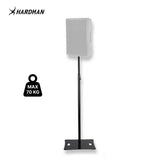 Supporto a colonna Hardman HLK980-PRO con base in acciaio pesante, da 1,3 a 2 m