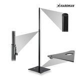 Supporto a colonna Hardman HLK980-PRO con base in acciaio pesante, da 1,3 a 2 m