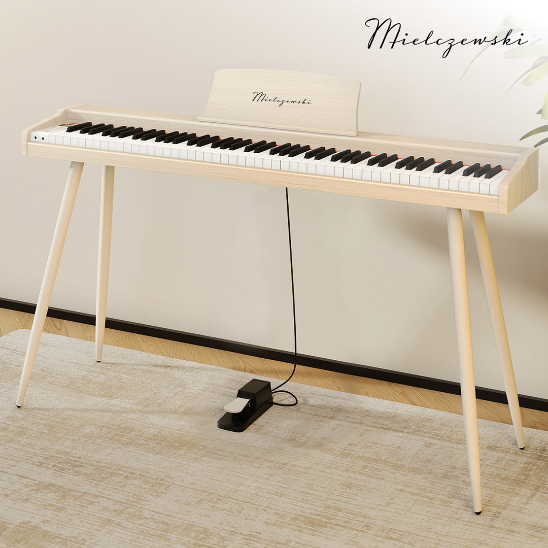 Mielczewski digitalpiano con gambe in metallo, beige