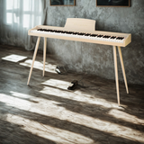 Mielczewski digitalpiano con gambe in metallo, beige