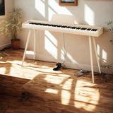 Mielczewski digitalpiano con gambe in metallo, beige