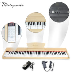 Mielczewski digitalpiano con gambe in metallo, beige
