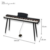 Mielczewski Canzonetta digitalpiano con gambe, nero