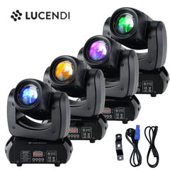 Lucendi BEAM100 moving head, set da 4 pezzi e case
