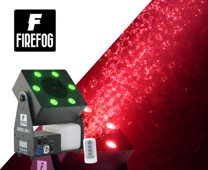 Firefog Bubble Max 1 macchina delle bolle con LED, DMX e telecomando