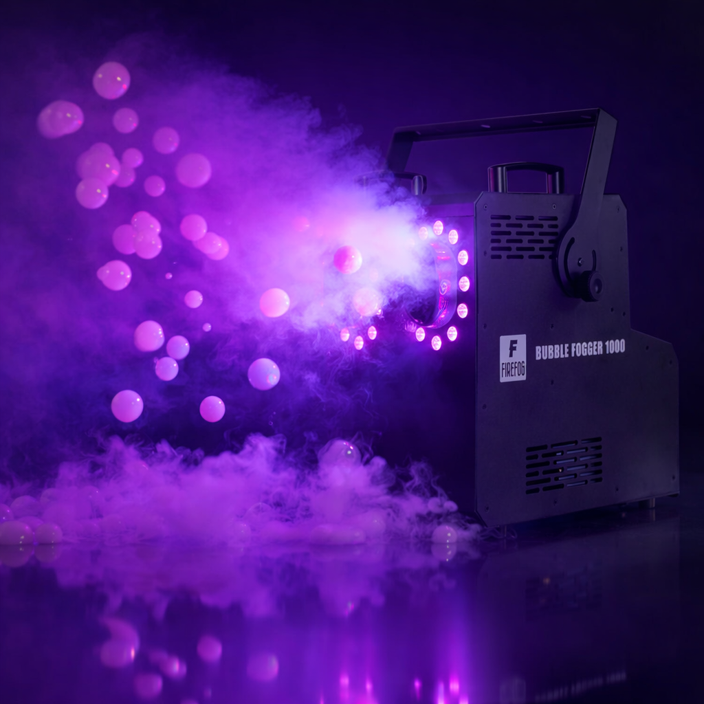 Firefog BUBBLE FOGGER 1000 macchina del fumo e delle bolle con LED RGBW