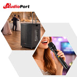 Audioport V15 altoparlante attivo portatile da 500 W con 2 microfoni