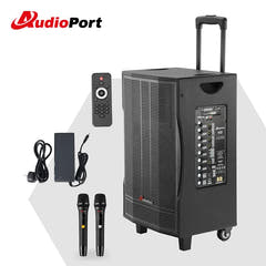 Audioport V12 cassa attiva portatile 350 W con 2 microfoni