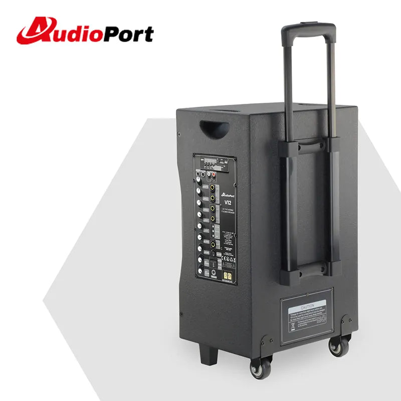 Audioport V12 cassa attiva portatile 350 W con 2 microfoni