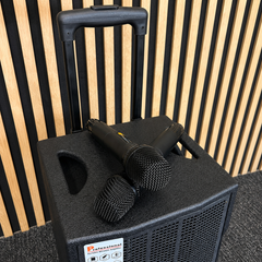 Audioport V8 cassa attiva portatile 250 W con 2 microfoni