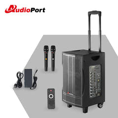 Audioport V8 cassa attiva portatile 250 W con 2 microfoni