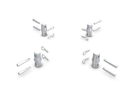QTM Kit di montaggio per Truss 4 uova, 8 pin e 8 aghi