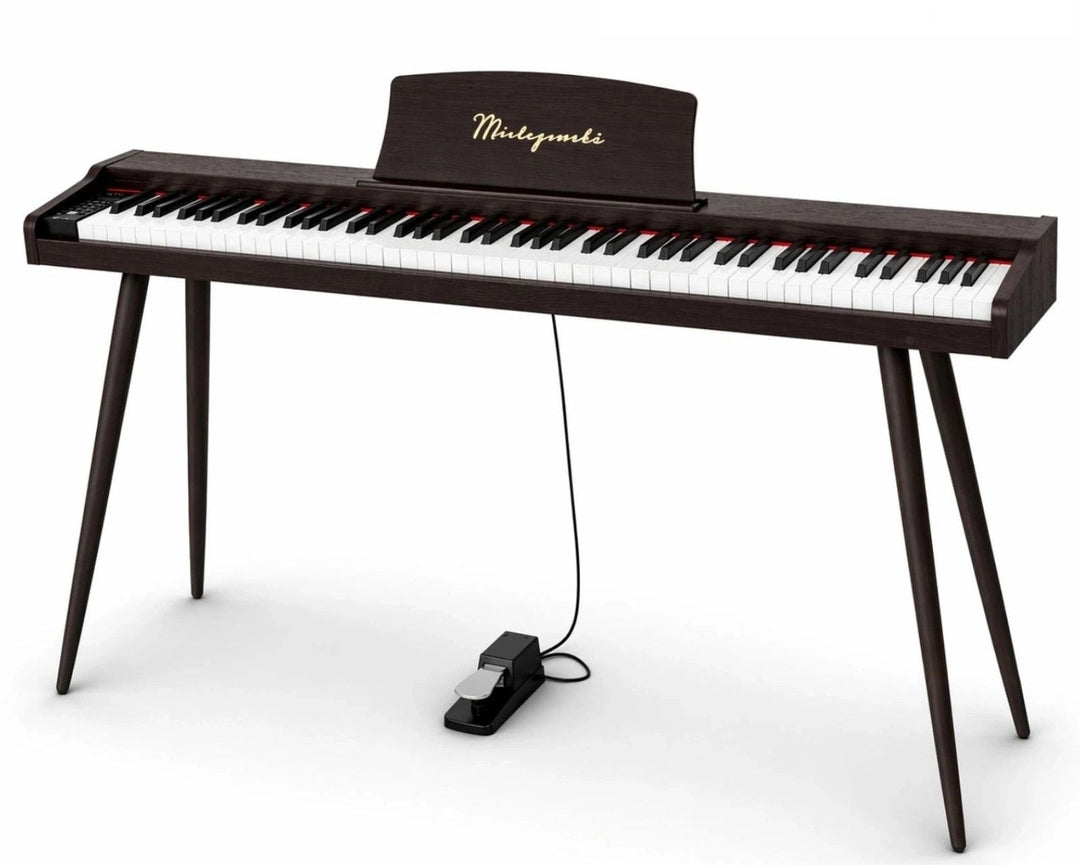 Mielczewski Virelai digitalpiano con gambe, marrone scuro