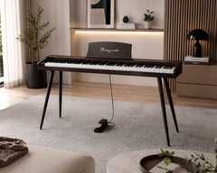 Mielczewski Virelai digitalpiano con gambe, marrone scuro