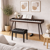 Mielczewski Virelai digitalpiano con gambe, marrone scuro