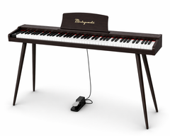 Mielczewski Virelai digitalpiano con gambe, marrone scuro