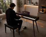 Mielczewski Virelai digitalpiano con gambe, marrone scuro