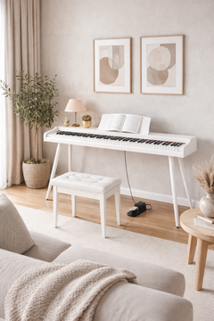 Digitalpiano Mielczewski Virelai con gambe, bianco