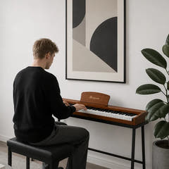 Mielczewski Canzona digitalpiano, mogano chiaro