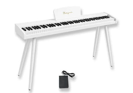 Mielczewski Canzonetta digitalpiano con gambe, bianco
