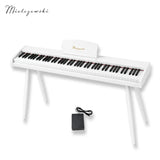 Mielczewski Canzonetta digitalpiano con gambe, bianco