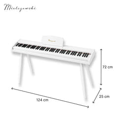 Mielczewski Canzonetta digitalpiano con gambe, bianco